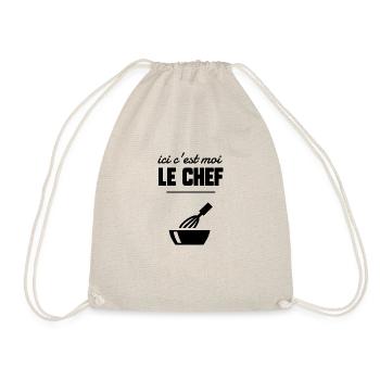 Ici c’est moi le chef - Sac de sport léger - nature - Devant