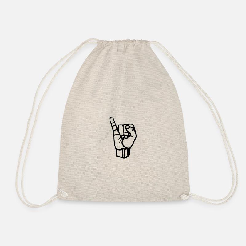 PINKIE FINGER - Drawstring Bag - nature