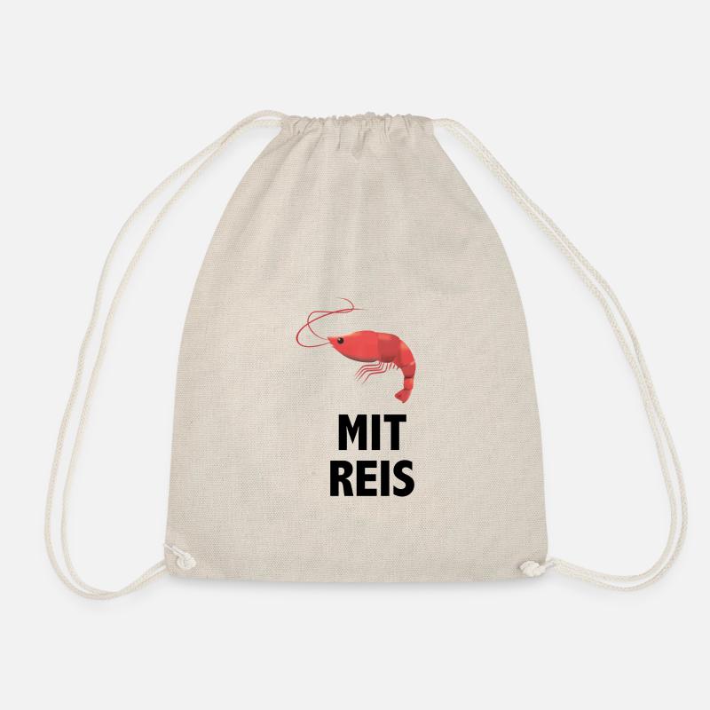 shrimps mit reis - Turnbeutel - Natur