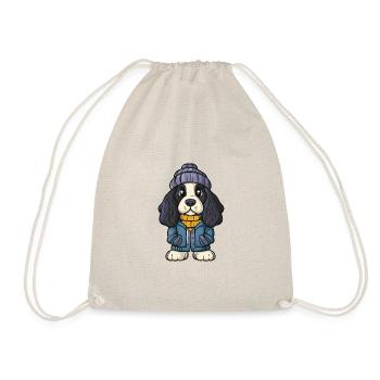 Afghan Hound Dog Winter - Drawstring Bag - nature - Front