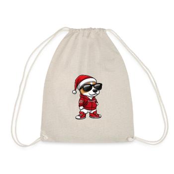 Jack Russel Terrier Dog Christmas X-Mas - Drawstring Bag - nature - Front
