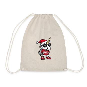 Licorne Noël moche Noël - Sac de sport léger - nature - Devant
