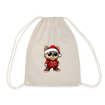 Chien de Poméranie Noël Moche Noël - Sac de sport léger - nature - Devant