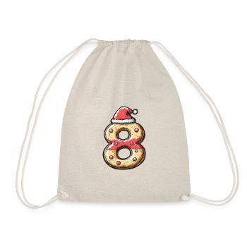 8 Numéro Noël - Sac de sport léger - nature - Devant