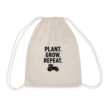 Tracteur Farmer Les plantes poussent Répéter - Sac de sport léger - nature - Devant