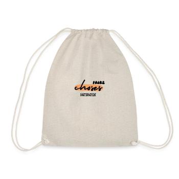 faire choses heureux - Sac de sport léger - nature - Devant