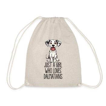 Just a girl who loves Dalmatians - Turnbeutel - Natur - Vorne