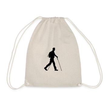 Silhouette de sport de marche nordique - Sac de sport léger - nature - Devant