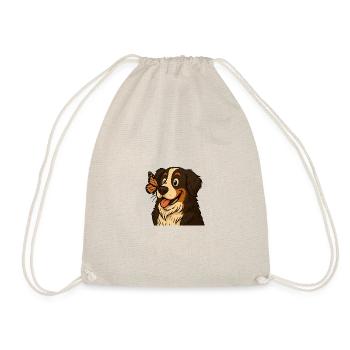 Bernois avec papillon - Sac de sport léger - nature - Devant