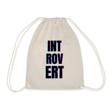 INTROVERT - Drawstring Bag - nature - Front