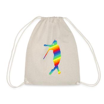 Javelin throw Javelin throw Athletics - Drawstring Bag - nature - Front