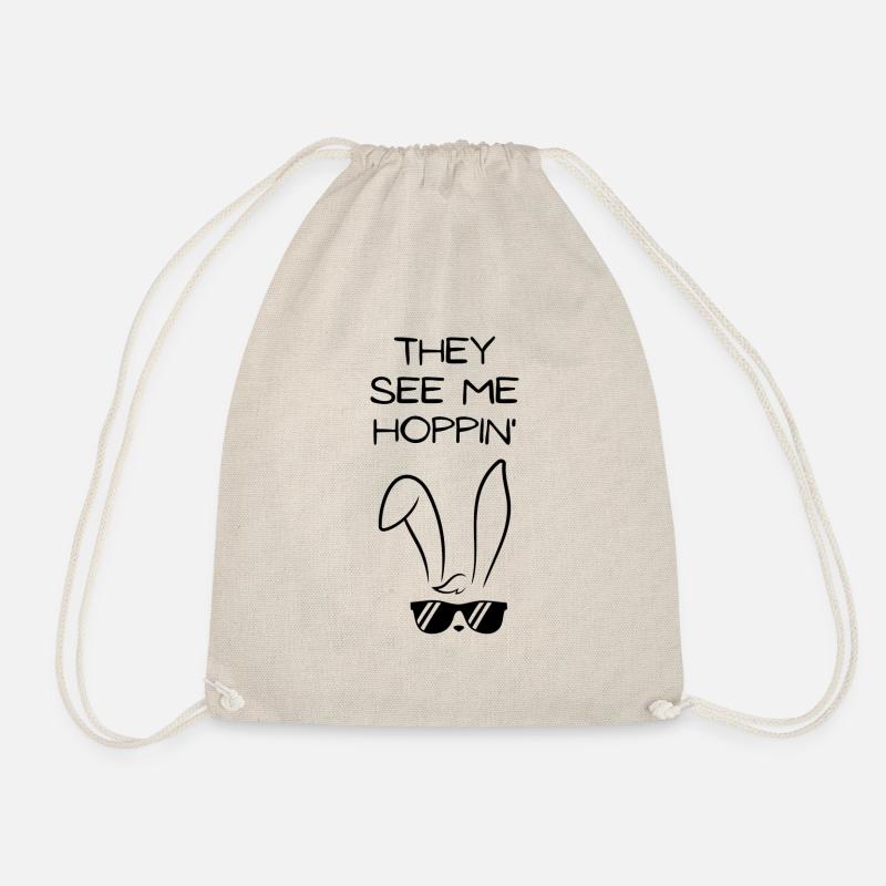 They see me hoppin' Funny Easter - Turnbeutel - Natur
