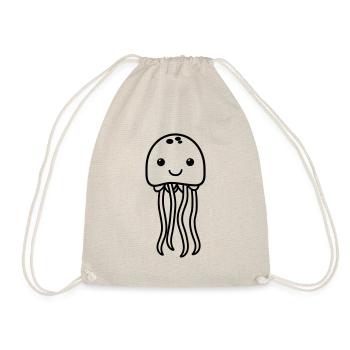 Jellyfish - Drawstring Bag - nature - Front