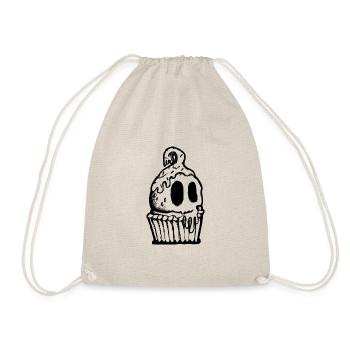 Muffin Halloween Gruselig - Turnbeutel - Natur - Vorne