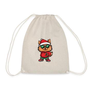 Noël du chien de Poméranie - Sac de sport léger - nature - Devant