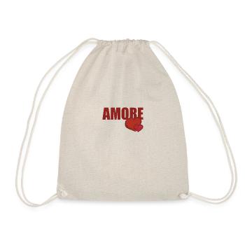 AMORE WITH HEART - Drawstring Bag - nature - Front
