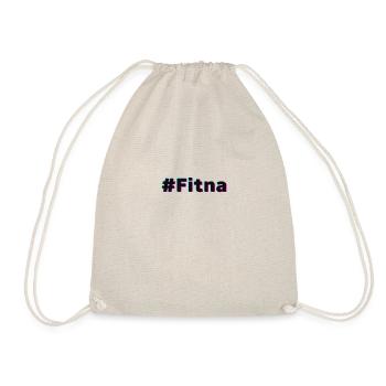 #Fitna Shirt Tiktok-Trend „Mach kein Fitna“ - Turnbeutel - Natur - Vorne