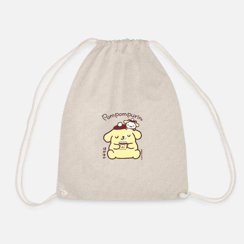 Pompompurin Drinks Coffee With Muffin - Drawstring Bag - nature