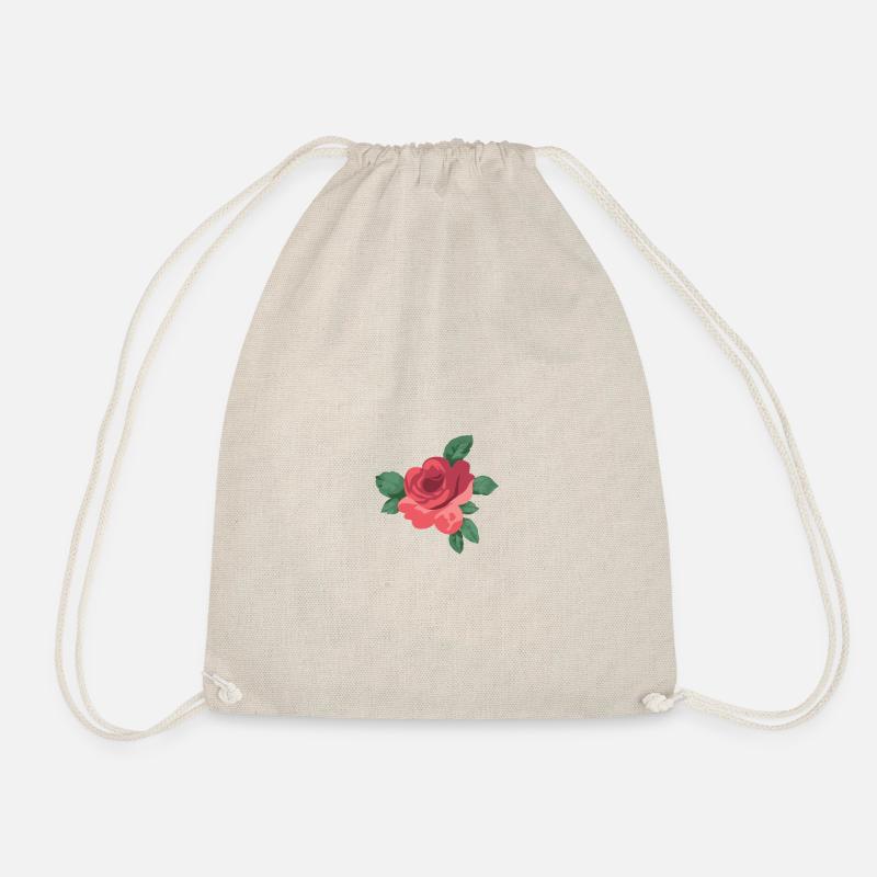 Rose - Drawstring Bag - nature