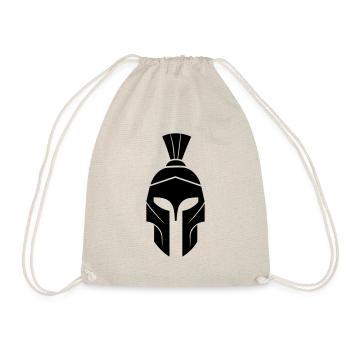Spartanischer Helm - Turnbeutel - Natur - Vorne