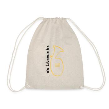 I do blowjobs Baritone - Drawstring Bag - nature - Front