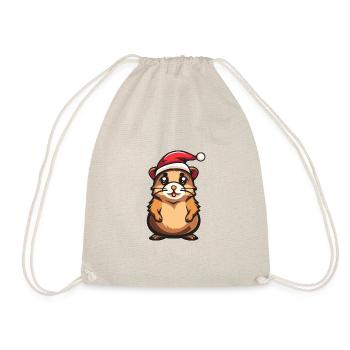 Noël hamster - Sac de sport léger - nature - Devant
