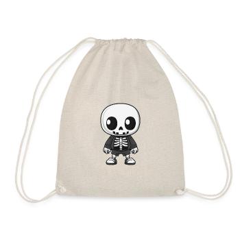 Skeleton Halloween Cartoon - Drawstring Bag - nature - Front