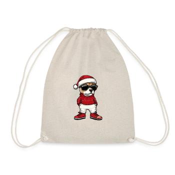 Jack Russel Terrier Dog Christmas Christmas - Drawstring Bag - nature - Front