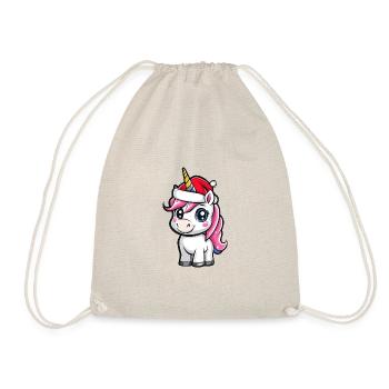 Unicorn Christmas Christmas - Drawstring Bag - nature - Front