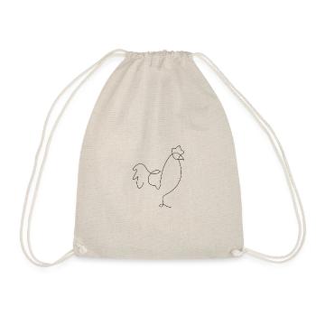 Rooster - Drawstring Bag - nature - Front