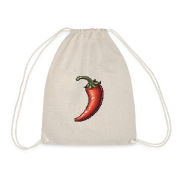 Chili Pixel Gamer - Turnbeutel - Natur - Vorne