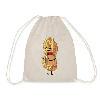 Sweet peanut (b) - Drawstring Bag - nature - Front