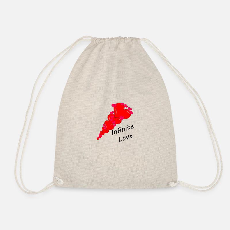 Infinite love - Drawstring Bag - nature