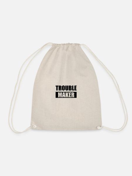 Troublemaker - Drawstring Bag - nature