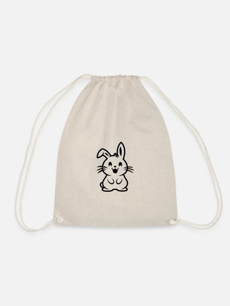 Hase Ostern - Turnbeutel - Natur