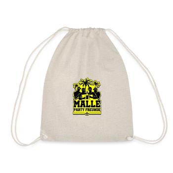 Malle Party Friends Holidays Mallorca - Drawstring Bag - nature - Front