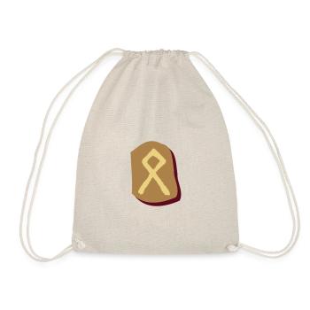 Opal Rune - Drawstring Bag - nature - Front