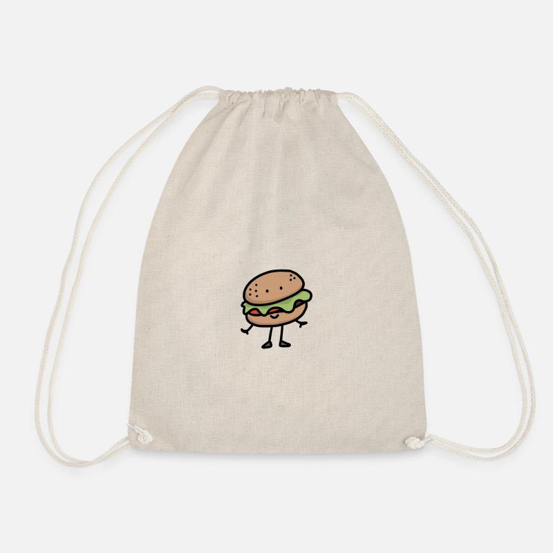 Burger-man - Drawstring Bag - nature