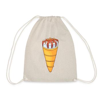 Crème glacée, crème glacée, crème glacée, crème glacée, boule, crème glacée, sundae - Sac de sport léger - nature - Devant