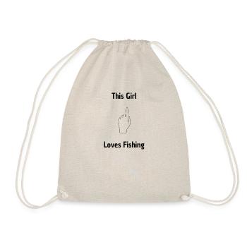 Cette fille aime sa pêche - Sac de sport léger - nature - Devant