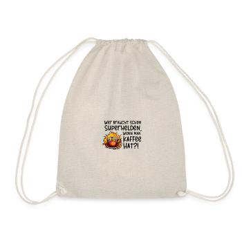 Superhelden Kaffe - Turnbeutel - Natur - Vorne