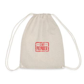 Staff Member Heart - Drawstring Bag - nature - Front