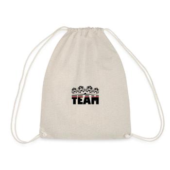 Monkey Beer Team Drinking - Drawstring Bag - nature - Front