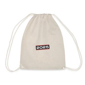 2025 year - Drawstring Bag - nature - Front