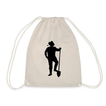 farmer silhouette - Sac de sport léger - nature - Devant
