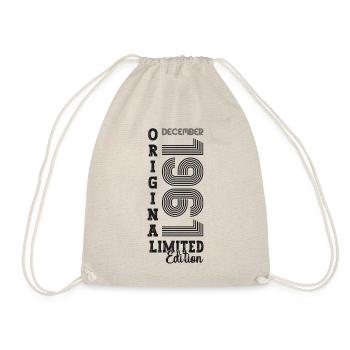 Original December 1961 61st birthday gift - Drawstring Bag - nature - Front