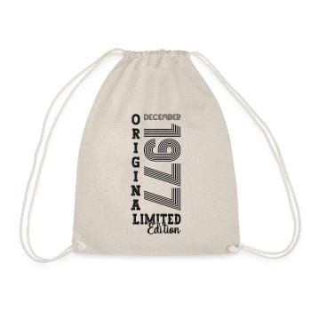 Original December 1977 45th birthday gift - Drawstring Bag - nature - Front