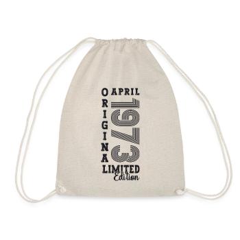 50e anniversaire homme April Né en 1973 Original - Sac de sport léger - nature - Devant