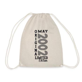 21st Birthday Man an Original May Vintage 2002 - Drawstring Bag - nature - Front