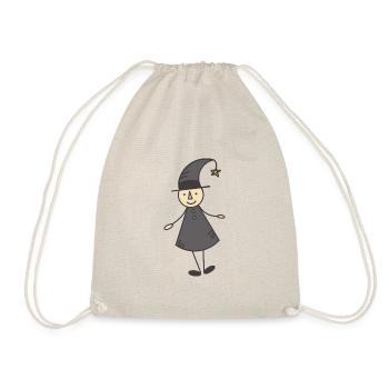 Petite sorcière stylisée - Sac de sport léger - nature - Devant